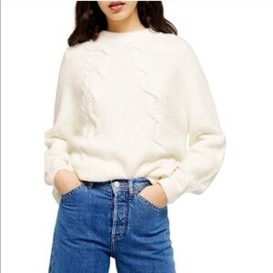 Topshop Cable Sweater